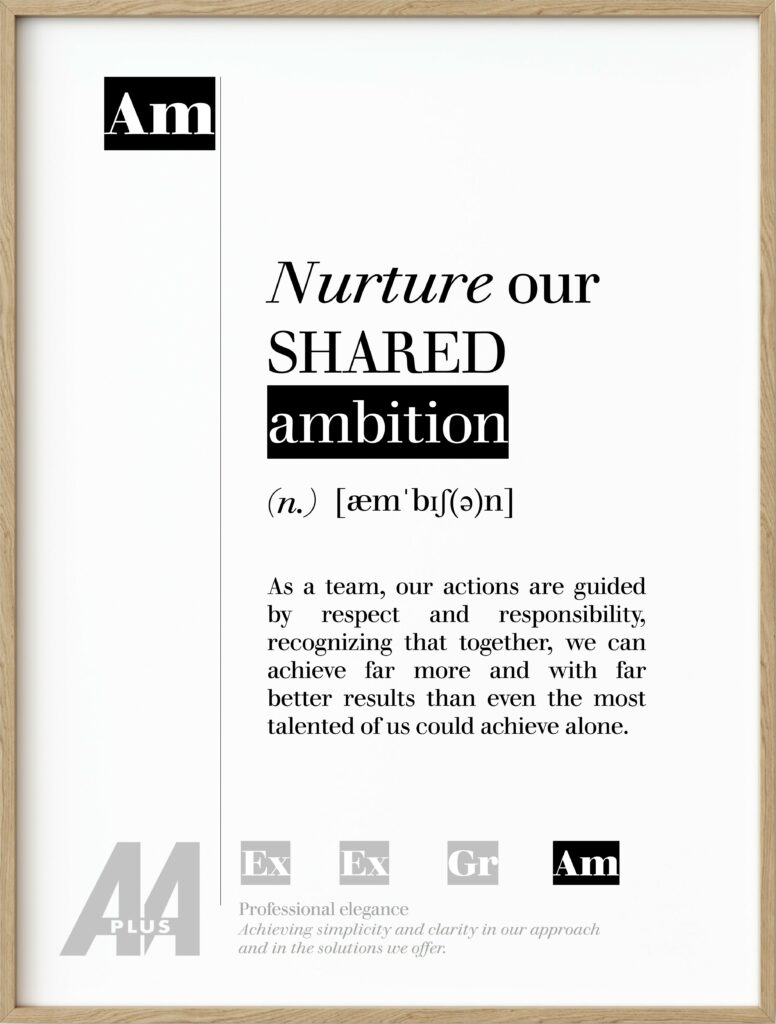Nurture our shared ambition